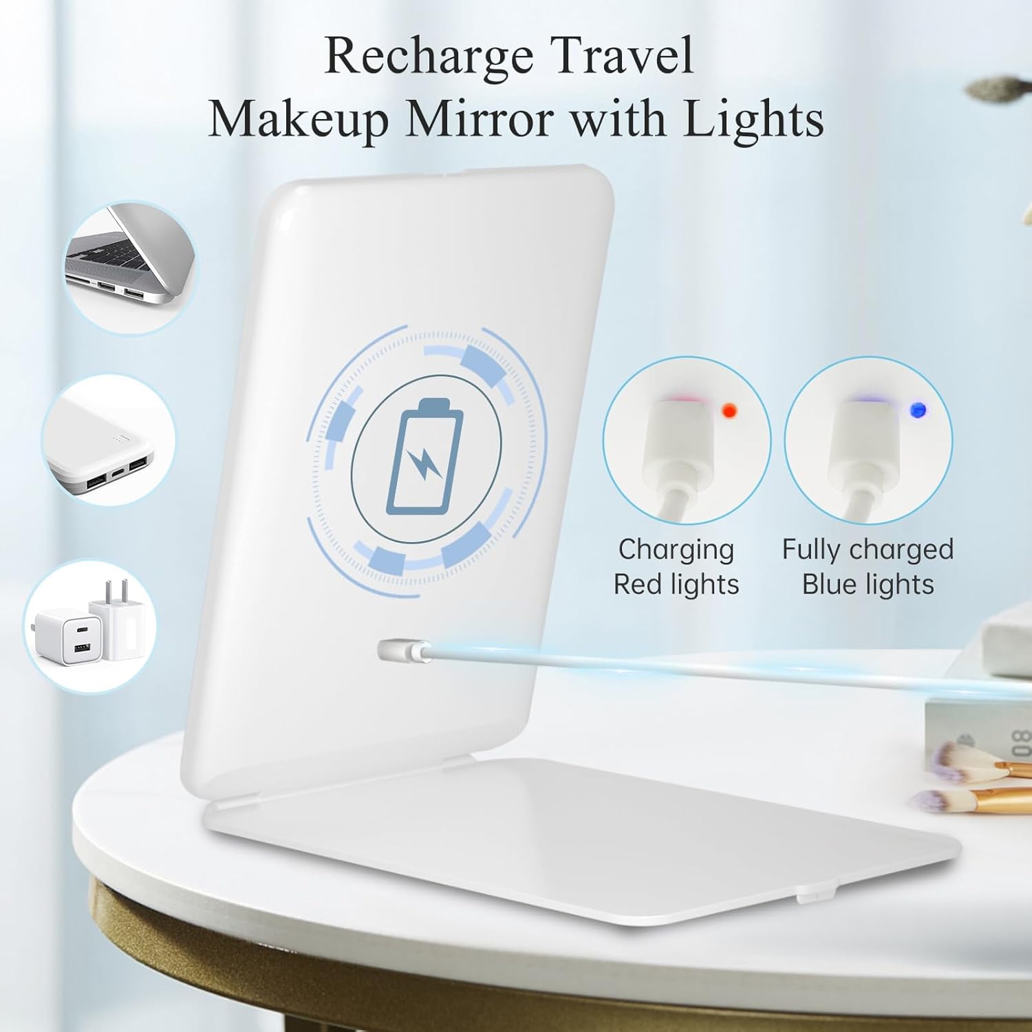 Bright Glam Travel Mirror