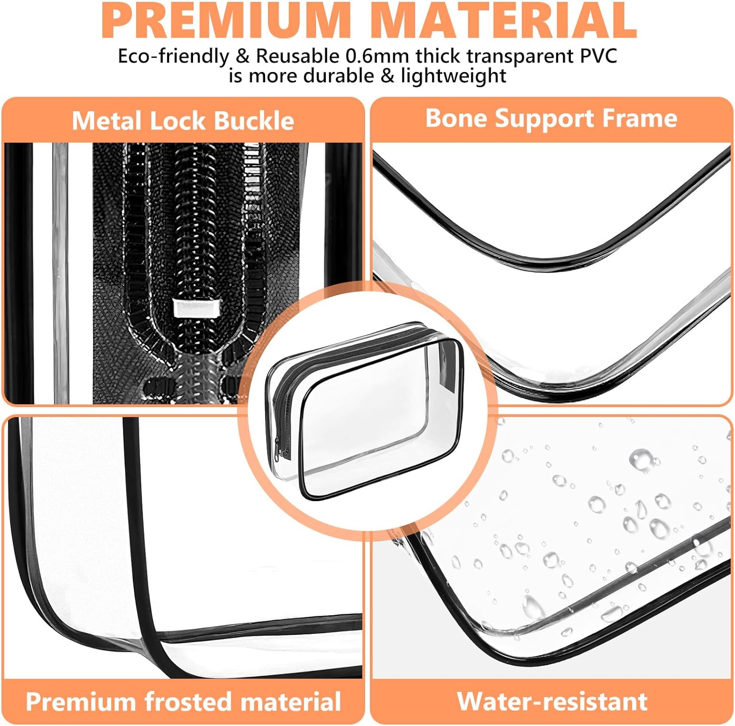 Clear Travel Makeup Organizer