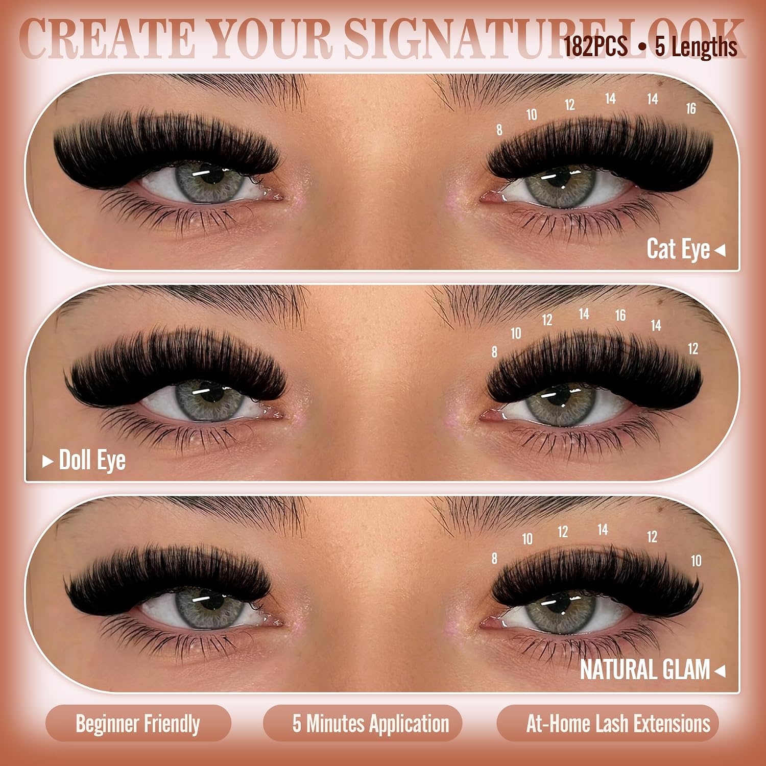 Mega Glam Lash Clusters Kit